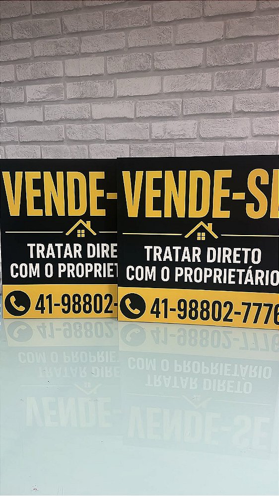 Placa de PVC com Impressão UV