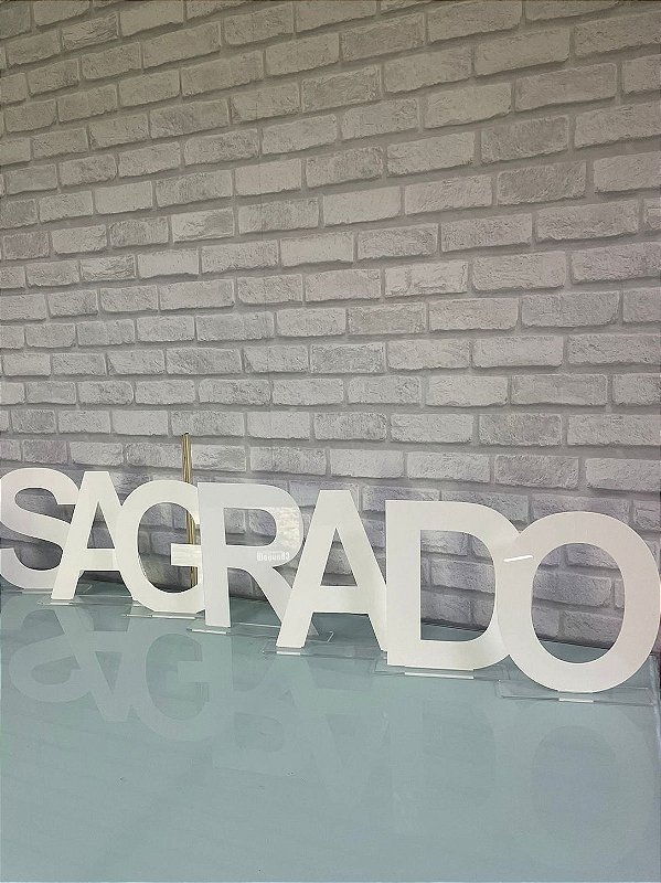 Letras de mesa em Acrilico