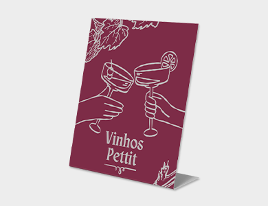 Display em L Personalizado 8,5x5,4cm 10und