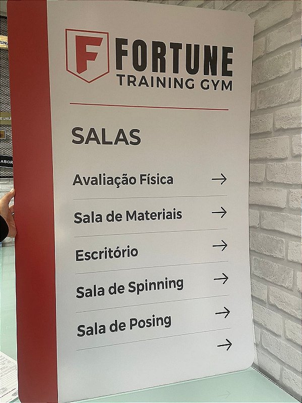 Placa de PS com Impressão UV