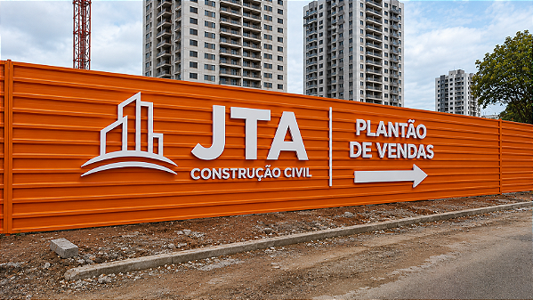Letreiro para Tapume Personalizado