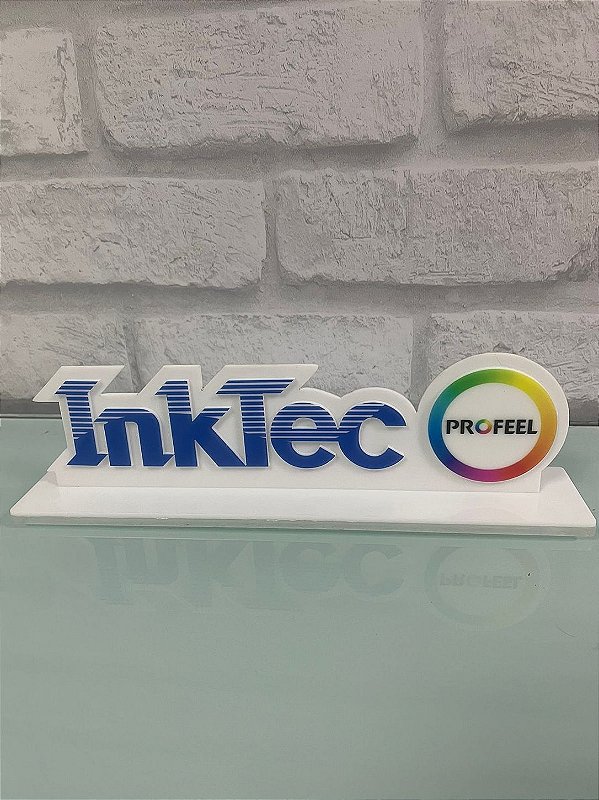Logo de mesa com Impressão UV