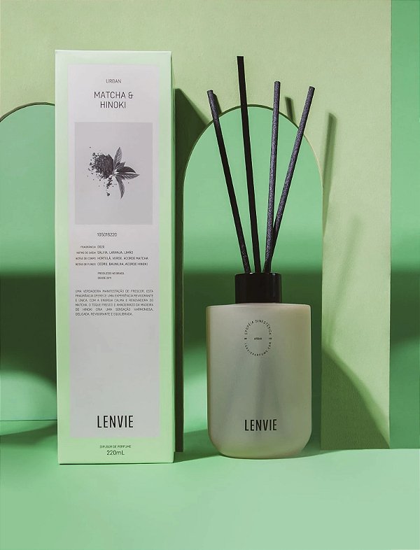 Difusor de Aromas 220ml - Matcha Hinoki - LENVIE