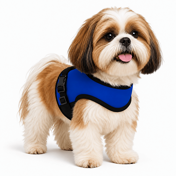 Coleira Peitoral Antipuxão Ergonômica com Guia para Cachorro