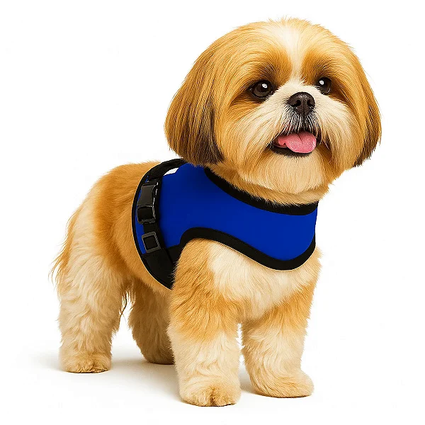 Coleira Peitoral Antipuxão Ergonômica com Guia para Cachorro