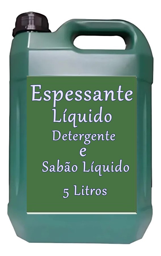 Espessante Líquido para Detergente e Sabão Líquido 5 Litros