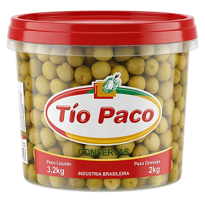 Azeitona Tio Paco Verde Sem Caroço