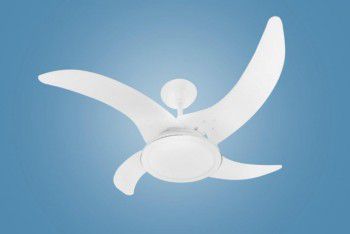 Ventilador Mareiro 4 pás LED Branco 127v.