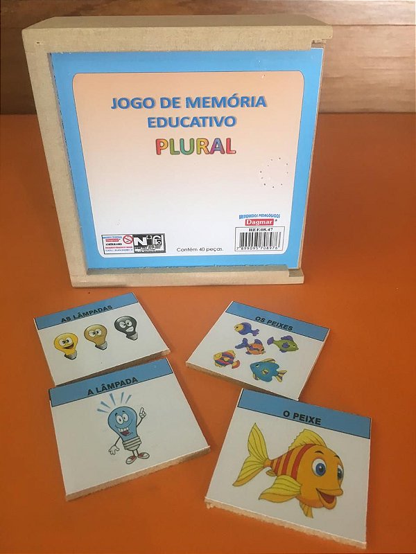 Jogo de Memória Educativo – Plural