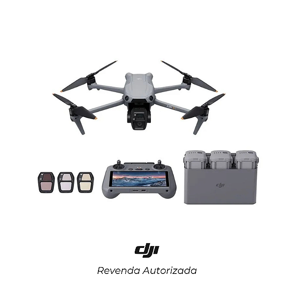 Drone DJI Air 3S Combo Fly More Rádio com tela - DJI056