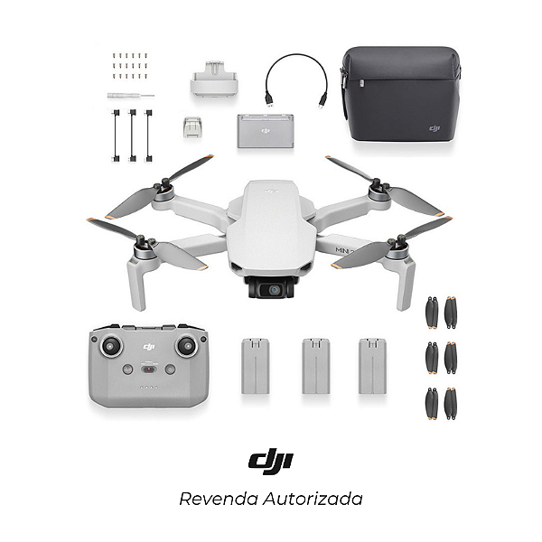 Drone DJI Mini 4k Fly More Combo Sem Tela