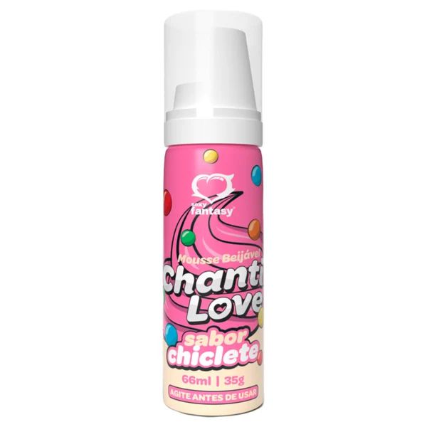 CHANTI LOVE MOUSSE BEIJÁVEL 66ML  SABOR CHICLETE