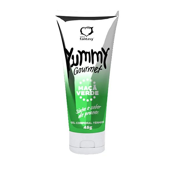 GEL BEIJAVEL YUMMY GOURMET  TÉRMICO HOT 45G SABOR: MAÇA VERDE