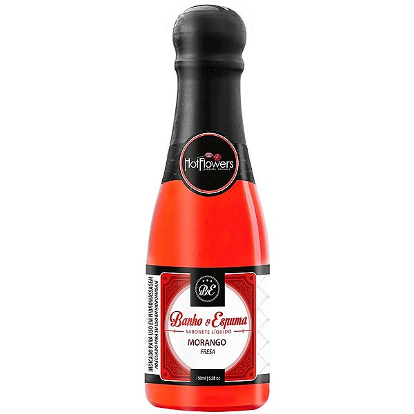 ESPUMA DE BANHO MORANGO 150ML HOT FLOWERS