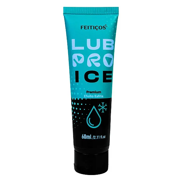 LUBRIFICANTE LUBPRO ICE PREMIUM EFEITO GELADO A BASE D´ÁGUA 60ML