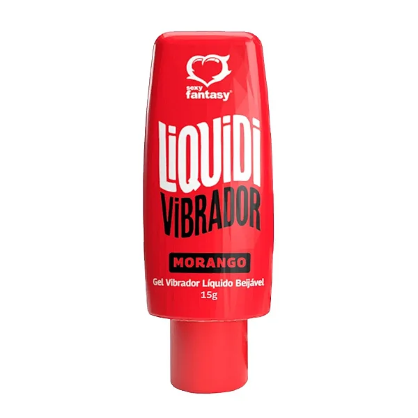 EXCITANTE VIBRADOR LIQUIDO LIQUIDI SABOR MORANGO 15G