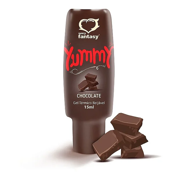 GEL BEIJAVEL PARA ORAL YUMMY TÉRMICO ESQUENTA SABOR CHOCOLATE 15ML