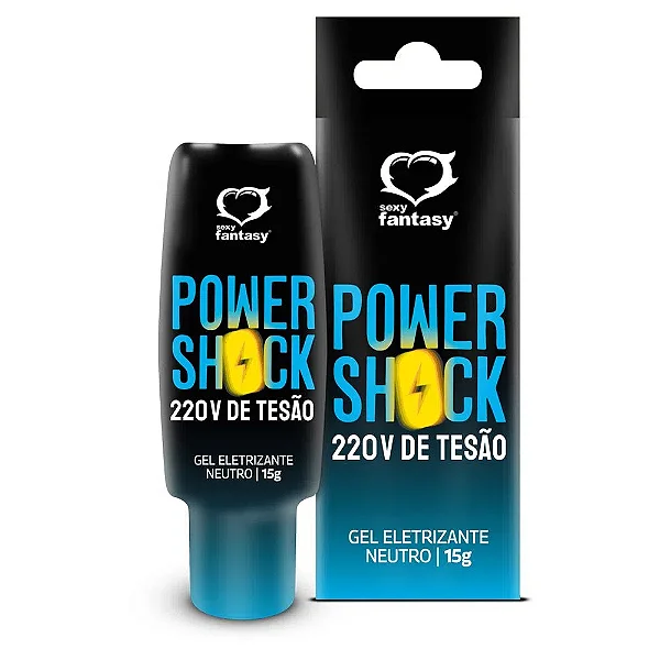 GEL EXCITANTE POWER SHOCK 220 V DE TESÃO GEL ELETRIZANTE NEUTRO 15G