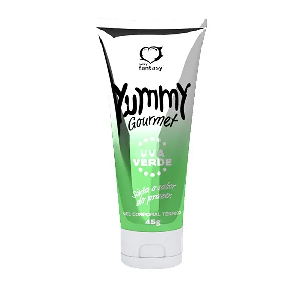 GEL BEIJAVEL YUMMY GOURMET TÉRMICO HOT 45G SABOR: UVA VERDE