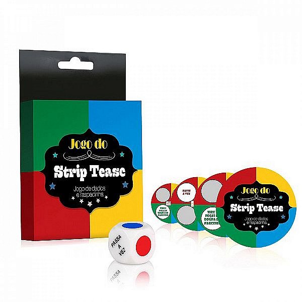 KIT RASPADINHA O JOGO DO STRIP TEASE DIVERSÃO AO CUBO