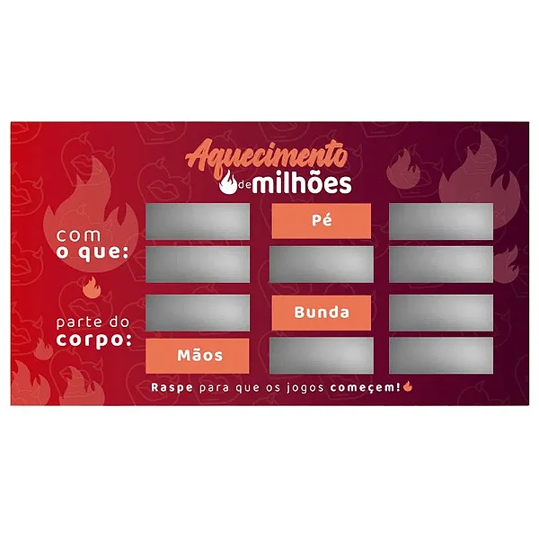 RASPADINHA AQUECIMENTO DE MILHOES