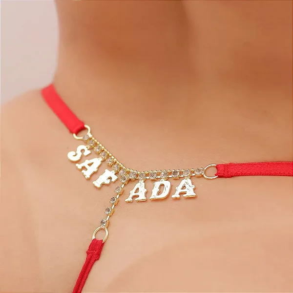 CALCINHA SEXY FRASE SAFADA VERMELHA