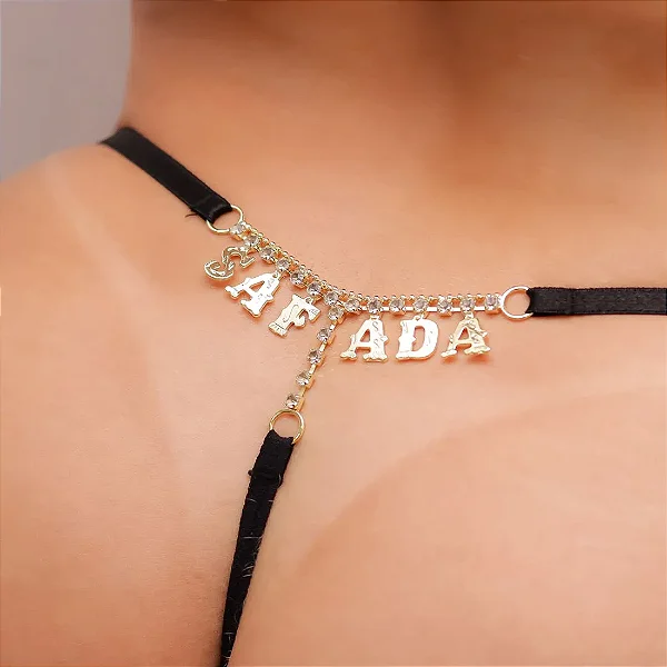 CALCINHA SEXY FRASE SAFADA PRETA