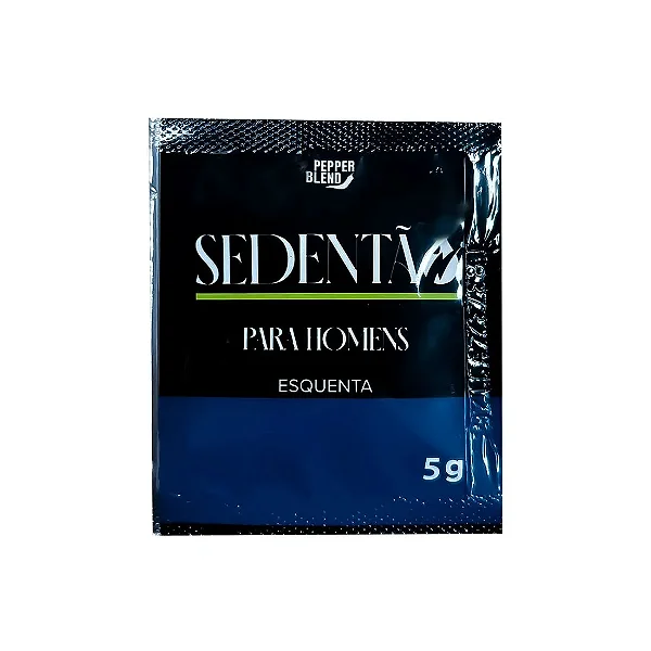 GEL EXCITANTE MASCULINO SEDENTÃO VASODILATADOR E BEIJAVEL SACHE 5 G Pepper Blend