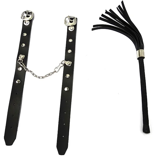 CHICOTE COM HASTE 10CM E ALGEMA FINA Dominatrixxx