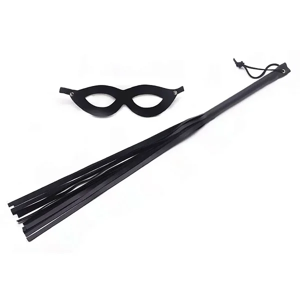 KIT TIAZINHA CHICOTE 35CM E MASCARA Sexy Fantasy