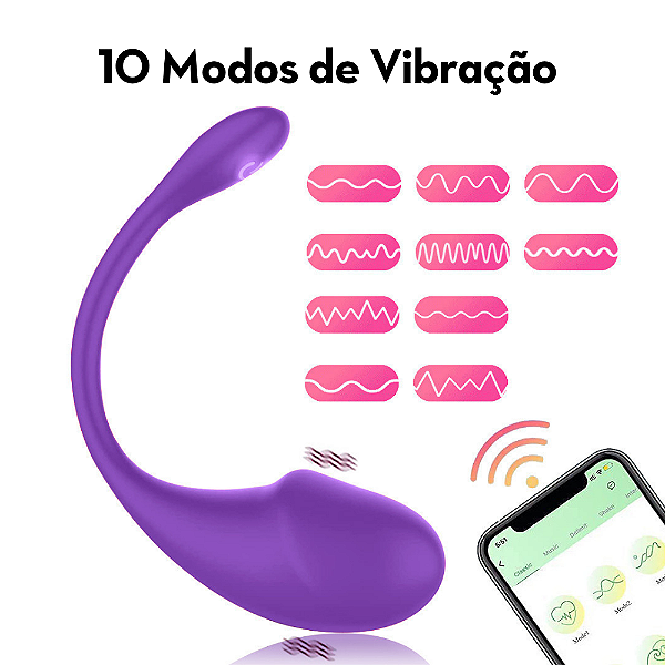 VIBRADOR CASAL POR APLICATIVO RECARREGAVEL EM FORMATO DE GLANDE MLPP1189