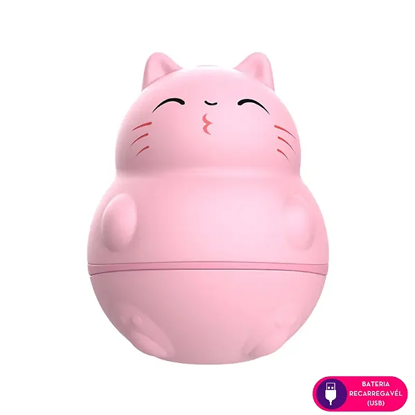 VIBRADOR GATINHO ESTIMULADOR LINGUA MAGICA RECARREGÁVEL  MLBA2314