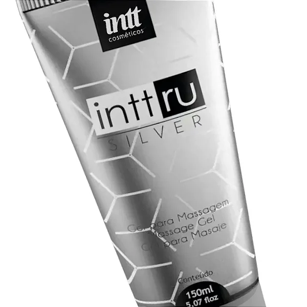 GEL DESLIZANTE PARA MASSAGEM NURU CORPO A CORPO INTT RU SILVER 150ML INTT