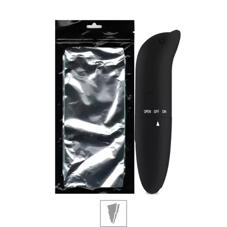 VIBRADOR PONTO G GOLFINHO AVELUDADO COR PRETO