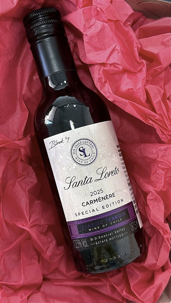 CAIXA COM 1 MINI VINHO 187ML