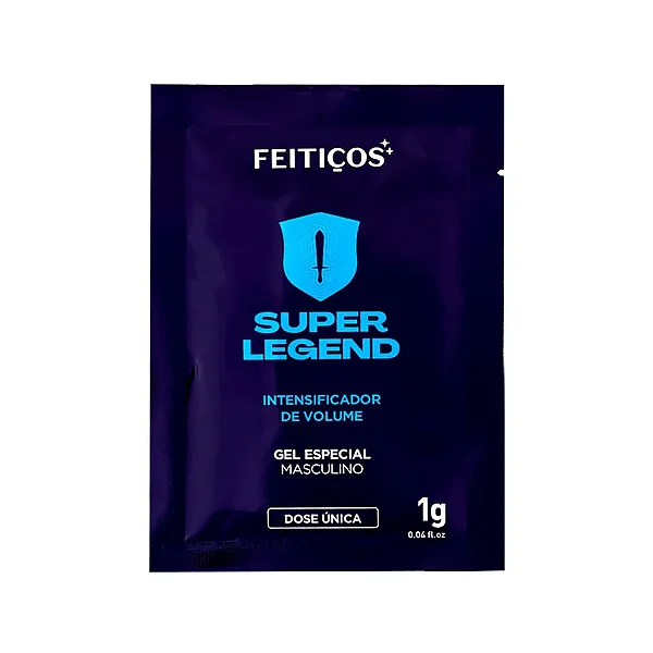 SACHÊ SUPER LEGEND GEL INTENSIFICADOR DE VOLUME MASCULINO 1G Feitiços