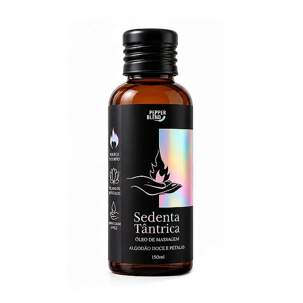 OLEO DE MASSAGEM TANTRICA ALGODAO DOCE E PETÁLA SEDENTA 120ML
