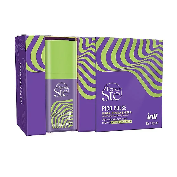 PICO PULSE GEL SUGADOR UNISSEX SUGA PULSA E GELA 16G INTT SABOR UVA VERDE