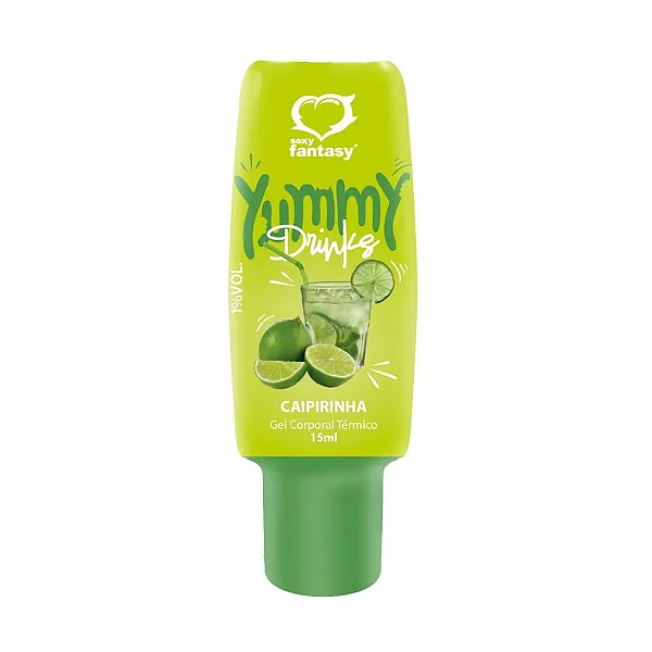 GEL BEIJAVEL PARA ORAL YUMMY DRINKS SABOR CAIPIRINHA