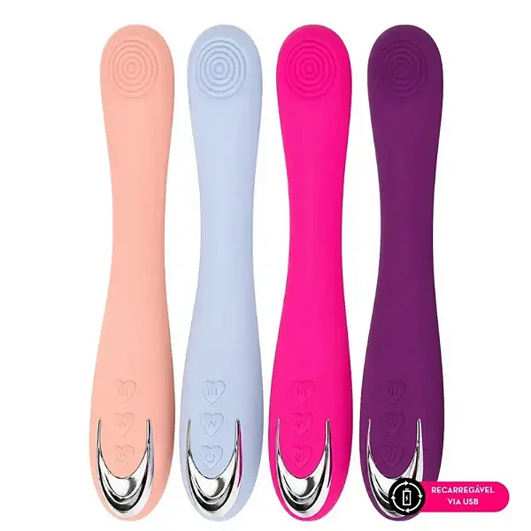 VIBRADOR GLAMOUR PONTO G  MLVA3028 RECARREGAVEL COR PINK