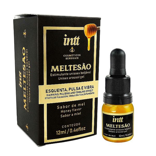 MELTESÃO EXCITANTE UNISSEX QUE ESQUENTA, PULSA E VIBRA 12ML INTT