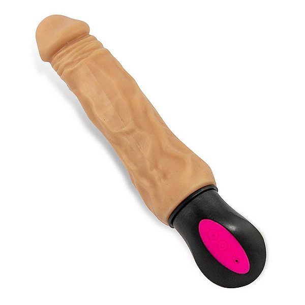 PROTESE EM SILICONE COM VIBRADOR  18X4 CM
