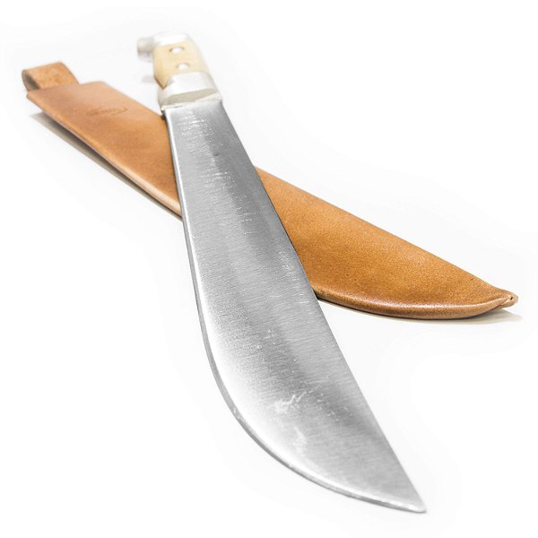 Facão Silver Dog  16 polegadas Cabo de Madeira com Bainha Simples Wenzel