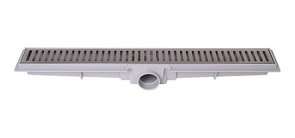 Ralo Linear Sifonado Com Grelha VAZADA De Inox 50cm