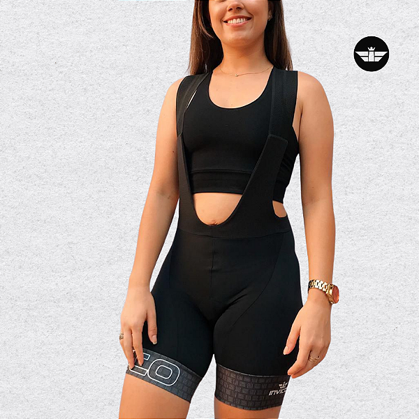 BRETELLE CICLISMO EMANA LISA FEMININA FORRO D120
