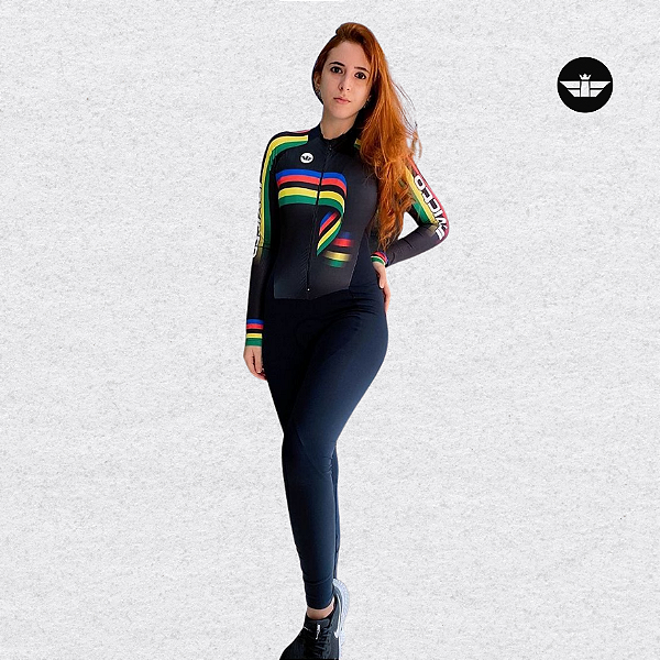 MACACÃO MUNDIAL PRETO MANGA LONGA CALÇA
