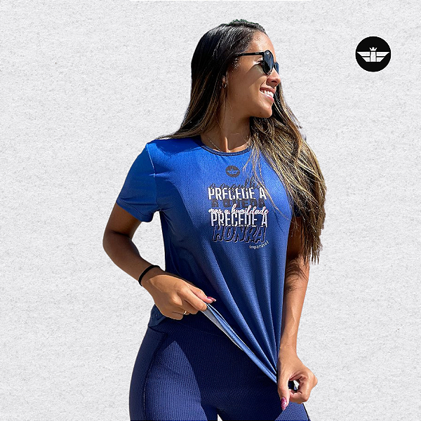 CAMISA T-SHIRT  IMPARÁVEL HONRA AZUL