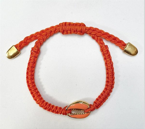 Pulseira búzios esmaltado