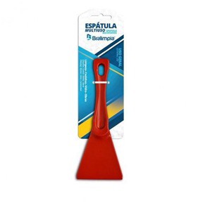 Espátula Plástica  Bralimpia 75mm Vermelho