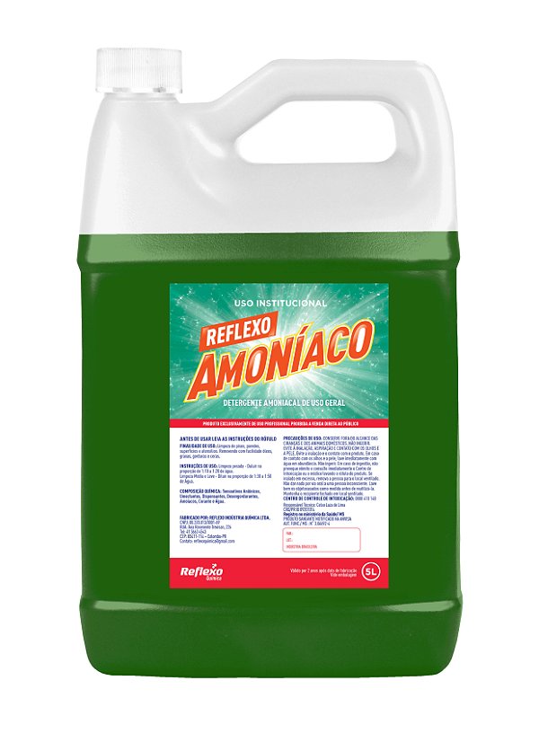 Detergente Amonical Reflexo Amoníaco - 5 Litros